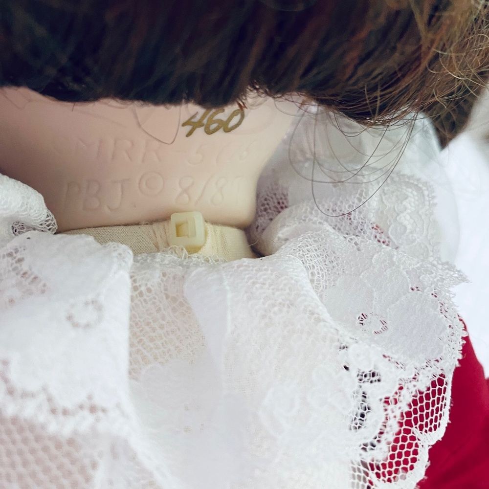 Red Riding Hood Porcelain Doll - Picture 6 of 7